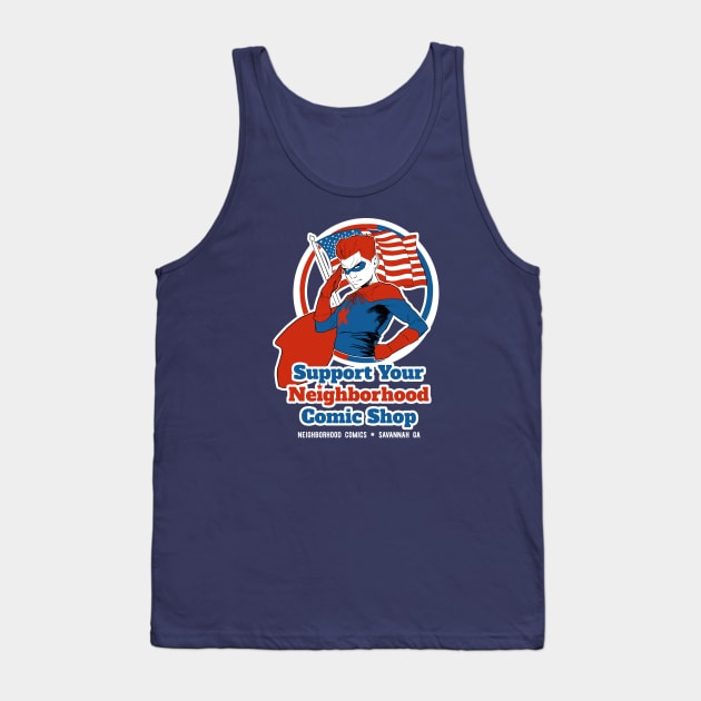 Support Your Neighborhood Comic Shop Tank Top by nbrhdcomics